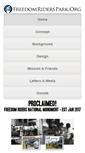 Mobile Screenshot of freedomriderspark.org